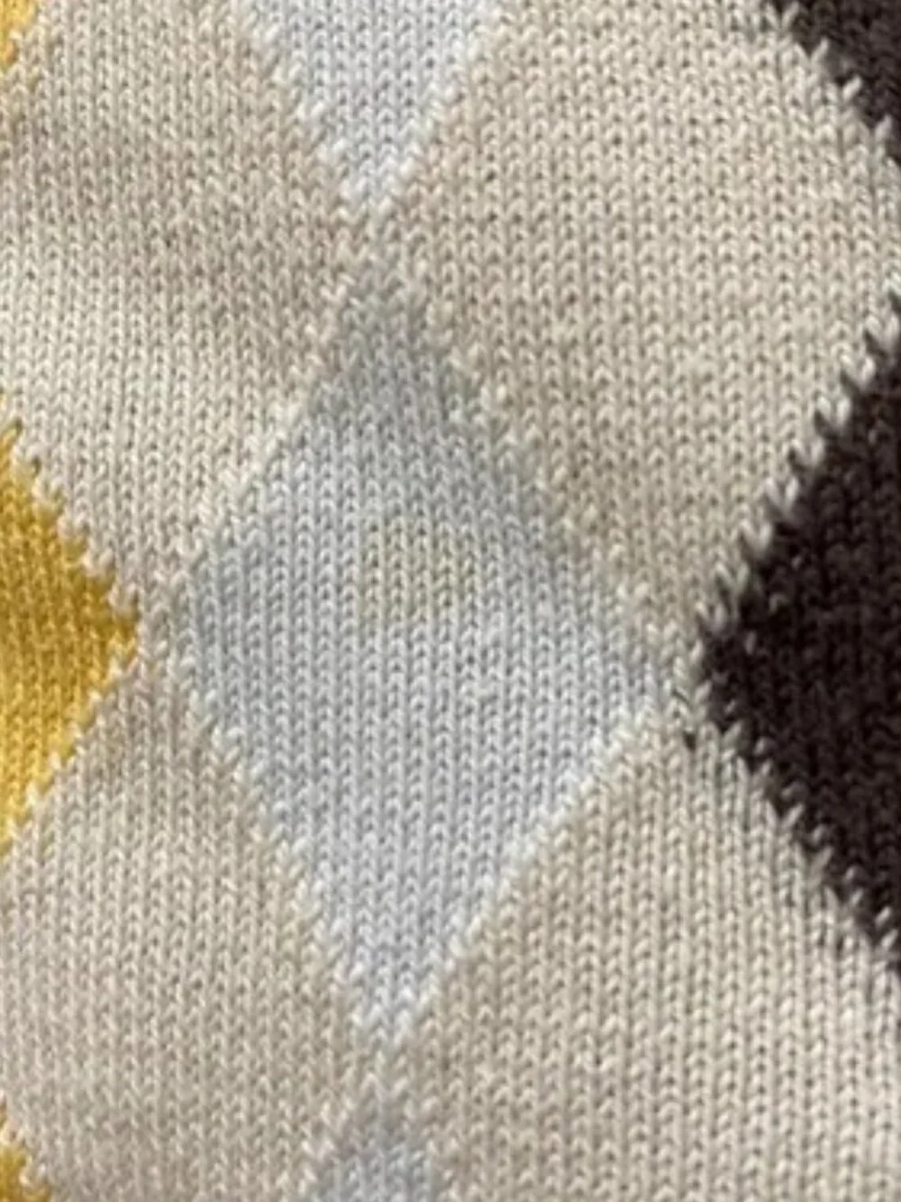 John Smedley x Mads Norgaard Cotton Argyle Knit Sweater